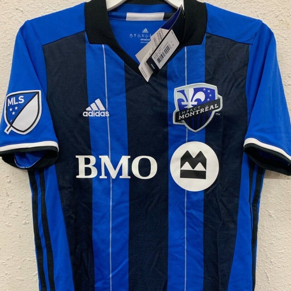 Adidas MLS MONTREAL IMPACT Youth Blue JERSEY Sz S,M,L, or XL New with tags